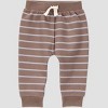 Carter's Just One You® Baby Boys' 4pc Striped Top and Bottom Set - Blue/Brown - 2 of 4