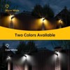 ROTTOGOON 22" Solar Outdoor 4 Lighting Modes IP65 Waterproof Dusk to Dawn LED Sconce Solar Landscape Lights Wall Mount Warm & Cold White 4-Pack - 2 of 4