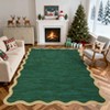 Modern Washable Rug Scalloped Rug with Non Slip Backing - 2 of 4