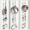 Unique Bargains Crystal Colorful Handmade Natural Crystals Suncatcher 42 cm / 16.54" Colorful - 2 of 3