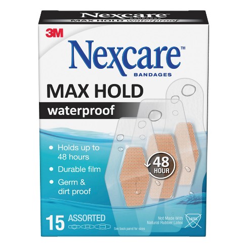 Nexcare Max Hold Waterproof Assorted Bandages 15ct Target
