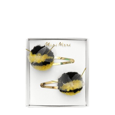 Meri Meri Bumblebee Pompom Hair Clips