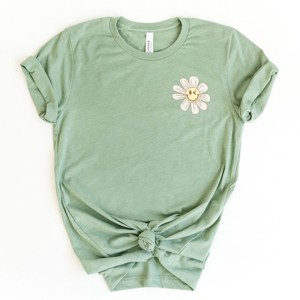 S.W.Smiley Blooming Daisies - Women's Short Sleeve Graphic T-Shirt - 1 of 4