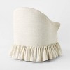 Ruffle Skirt Accent Chair with Swivel Cream Flecked Linen - Threshold™ designed with Studio McGee - 4 of 4