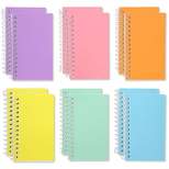 Paper Junkie 12-Pack Spiral-Bound Notebook 3x5, 80 Sheets Per Notepad, College Ruled Lined Paper for Office or Classroom Notes, 6 Pastel Colors