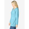 Woman Within Plus Size Crochet Trim Sweatshirt - 4 of 4
