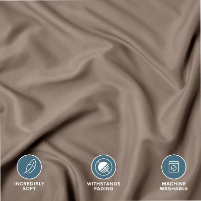 Taupe Hypoallergenic Polyester Standard Pillow Sham Set