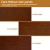SpassWay 31"H Lighted Walnut Corner Display Cabinet Adjustable Glass Shelves for Entryway Living Room - 4 of 4