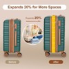 Hykolity 20 24 28 Inch Luggage Set 3 Pcs Expandable Travel Suitcases Durable PC+ABS with TSA Lock & Dual Spinner Wheels - 4 of 4