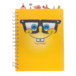 Nickelodeon Spongebob Squarepants Tab Journal Notebook, Spiral Bound, 144 Lined Pages, 8 x 7 inches - 1 of 1