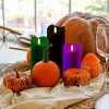 LumaBase Battery-Operated LED Green, Purple & Black Candles - Set of 3 - 3 of 4