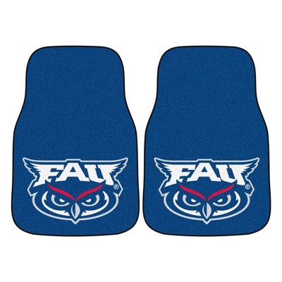 NCAA Florida Atlantic Owls Carpet Car Mat Set - 2pc