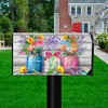 Briarwood Lane Spring Mailbox Cover  - Standard Size - Spring Floral Jars Rustic For Spring Mailbox Cover - 2 of 3