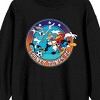 Looney Tunes Soccer Adult Black Crew Neck Long Sleeve Sweatshirt - 2 of 3