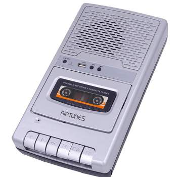 Riptunes Radio Cassette Stereo Boombox With Bluetooth Audio - Silver, 1 -  Fry's Food Stores