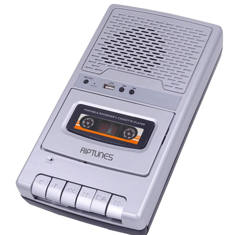 Riptunes Cassette Player and Recorder, USB Playback, Converts Cassette to USB, 1 of 4