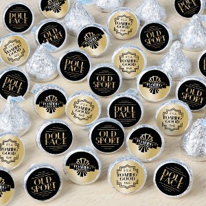Big Dot of Happiness Roaring 20's - 1920s Art Deco Jazz Party Small Round Candy Stickers - Party Favor Labels - 324 Count - 1 of 4