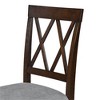PAGED Modern Style Dining Chairs Set of 2 with Padded Seat, Linen Fabric Kitchen Chairs with Wood Legs for Dining Room, Kitchen - 2 of 4