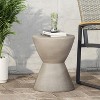 NicBex Outdoor End Table Modern Outdoor Side Table, LightWeight Concrete Patio Table Outdoor Coffee Table Small Table for Backyard, Balcony, Porch - 3 of 4