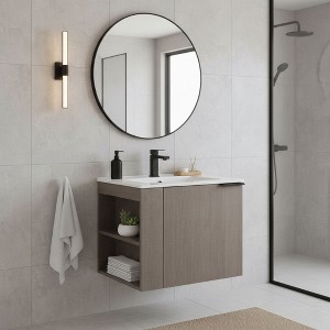Fine Fixtures Elmridge Modern Bathroom Vanity with White Ceramic Sink - 1 of 4