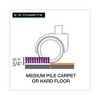 ES Robbins Floor+Mate, For Hard Floor to Medium Pile Carpet up to 0.75", 46 x 48, Black - 3 of 4