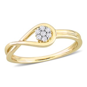 EVERLY JEWELRY | Silver 0.07 CT TW Diamond Fashion Ring - 1 of 4