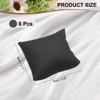 Unique Bargains Jewelry Storage Display PU Leather Watch Bracelet Necklace Pillows 3.5"x3.1" 6 Pcs - 2 of 4