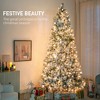 9 ft Prelit Flocked Artificial Christmas Tree with 750 Clear Lights, 2387 Tips - 4 of 4