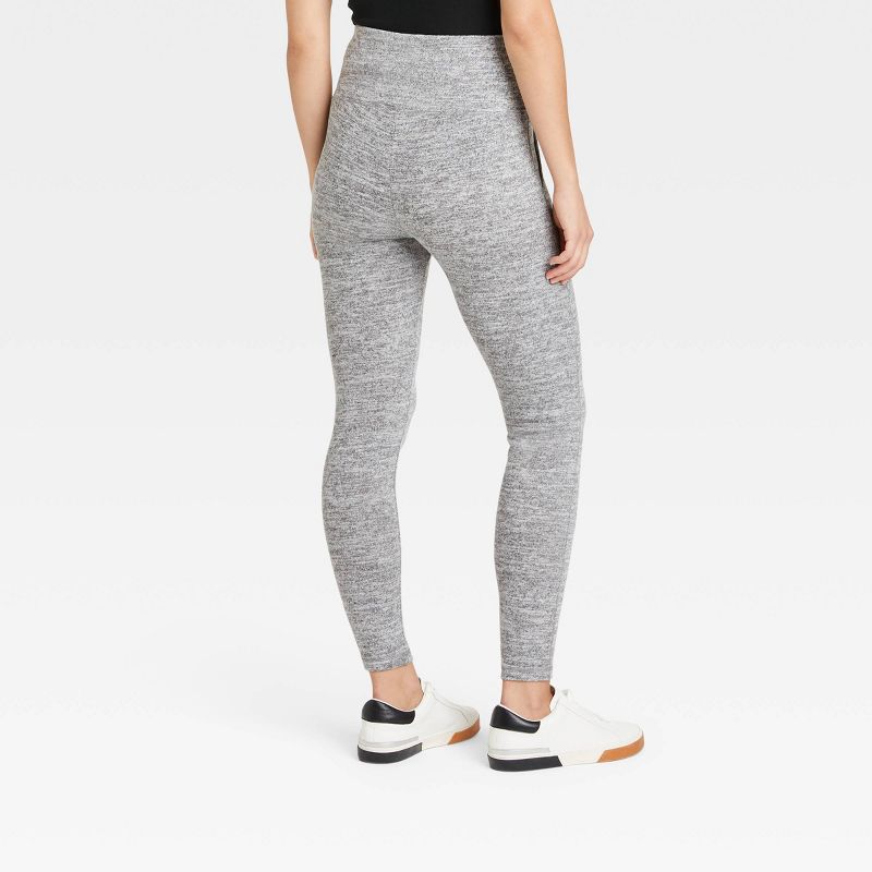 Women's Cozy Hacci Leggings with Pockets - A New Day™, 2 of 3