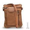 Steeltime Genuine leather handbag , Containing accessible pockets. Color Options: Black, Brown, Navy, Purple, Red, Mint - 3 of 3