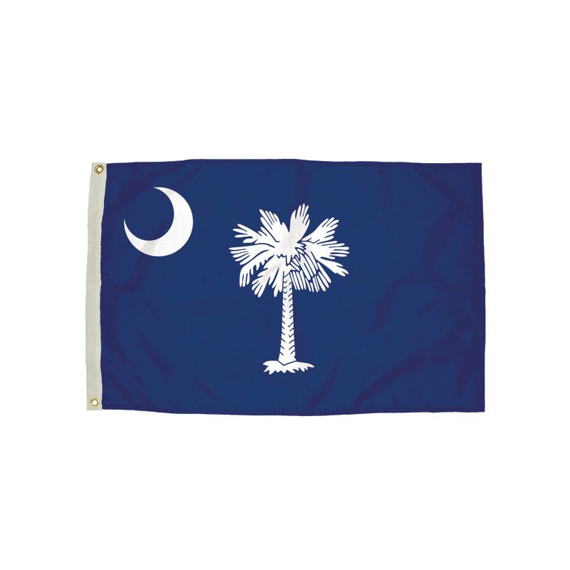Durawavez Nylon Outdoor Flag with Heading & Grommets, South Carolina, 3ft x 5ft, 1 of 2