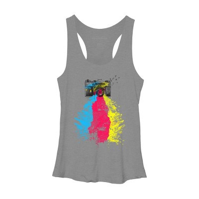 Women's Design By Humans CMYK Shoots By clingcling Racerback Tank Top