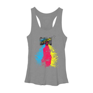 Women's Design By Humans CMYK Shoots By clingcling Racerback Tank Top - 1 of 3