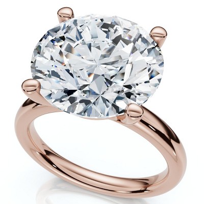 Pompeii3 Certified 9Ct Aurora Solitaire Diamond Engagement Ring 14k Gold or Pt Lab Created