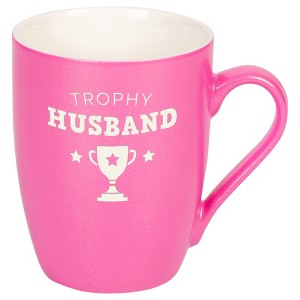 Elanze Designs Trophy Husband Princess Pink 10 ounce New Bone China Coffee Cup Mug - 1 of 4