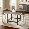 Kumasinova 39.37" Square Dining Table,Modern Center Table with Wood Tabletop & Metal Legs,Kitchen Table for Living Room & Office,Gray - 4 of 4