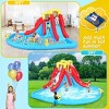 HOMDOX 174" × 152" × 90" Inflatable Water Slide with Splash Double Slide, Climbing Wall, Giant Water Play Ball Pool, 2 Water Cannons, Water Slide Park - 2 of 4