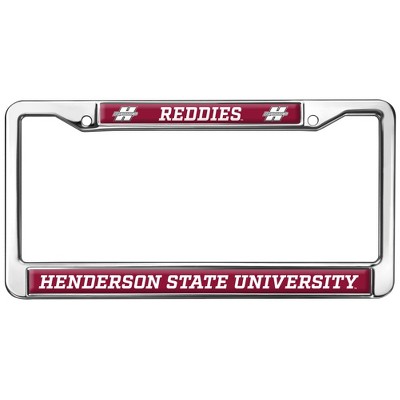 Henderson State University Reddies Full Size Standard License Plate Metal Frame