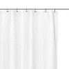 Carnation Home Fashions "Grace" Jacquard Stall Size Shower Curtain - 54" x 78", White - 2 of 3