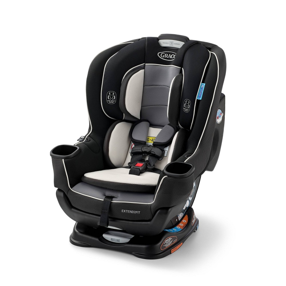 UPC 047406136551 product image for Graco Extend2Fit Convertible Car Seat - Gotham: LATCH Compatible, Machine Washab | upcitemdb.com