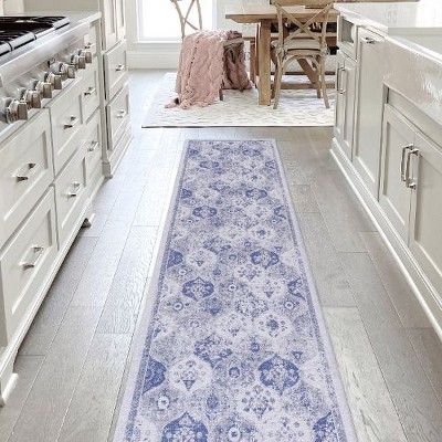 Kumasinova Washable Area Rug, Non-Slip Low-Pile Living Room Rug, Soft Chenille Rugs, Stain-Resistant Door Mat, Kids & Pets Friendly
