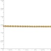 Black Bow Jewelry 2.25mm, 14k Yellow Gold Diamond Cut Solid Rope Chain Necklace - 4 of 4