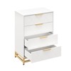 Wooden Dresser for Bedroom, Dressers & Chest of Drawers with 4 Drawer, Wood nightstand for Storage and Organization - 3 of 4
