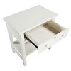 Sapphtopaz Modern Nightstand with 1 Drawer Night Stand with Faux Keyhole Accents & Wooden Round Handle Bedside Table for Bedroom, Living Room - 3 of 4