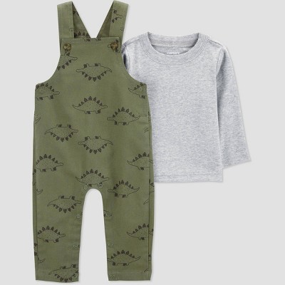 Carter's Just One You® Baby Boys' Dino Overalls - Green