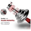 Naysaye Dumbbell 110LB Adjustable Set with 3 in 1 Barbell Connector Chrome Plated Weights for Home Gym, Silver, 36.22"*12.2"*6.29" - 2 of 4