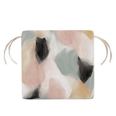 18" x 18" Outdoor Seat Cushion Abstract Shapes Cloud - Skyline Furniture