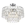 Elegant Lighting Mila 18 inch flush mount in chrome - 3 of 4