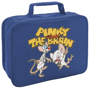 Pinky And The Brain Logo Insulated Soft Sided Lunch Box - 1 of 4