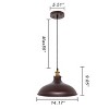 Chloe Lighting Cyneric Industrial 1 Light Oil Rubbed Bronze Ceiling Pendant 14" Wide - 4 of 4